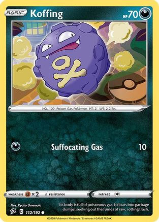 SWSH02: Rebel Clash Koffing #112
