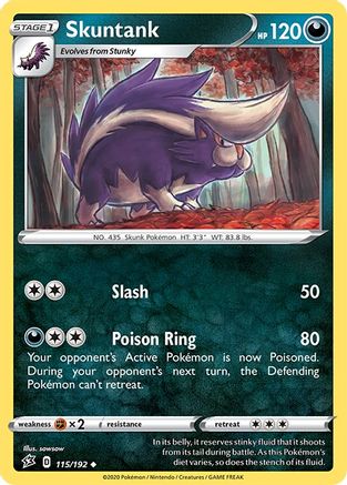SWSH02: Rebel Clash Skuntank #115