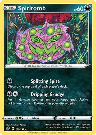 SWSH02: Rebel Clash Spiritomb #116