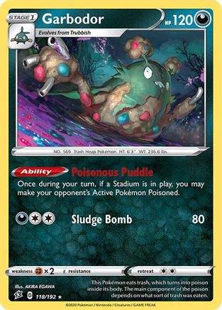 SWSH02: Rebel Clash Garbodor #118