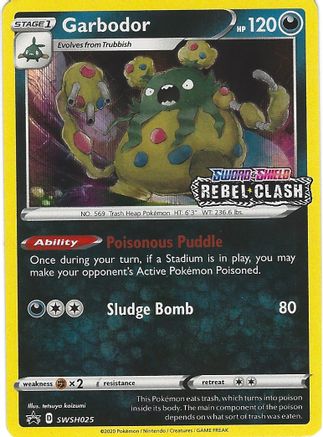 SWSH: Sword & Shield Promo Cards Garbodor - SWSH025 (Prerelease) #SWSH025