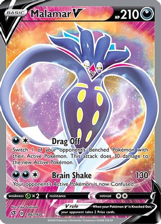 SWSH02: Rebel Clash Malamar V (Full Art) #186