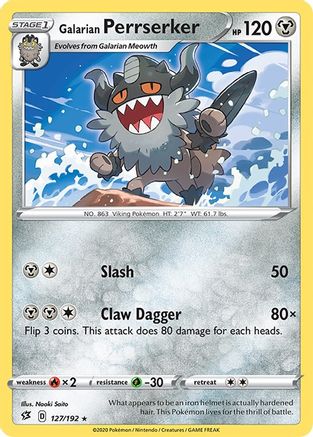 SWSH02: Rebel Clash Galarian Perrserker #127
