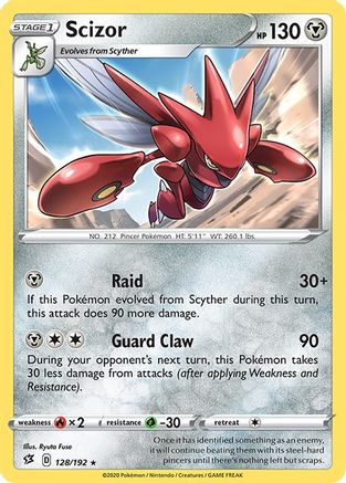 SWSH02: Rebel Clash Scizor #128