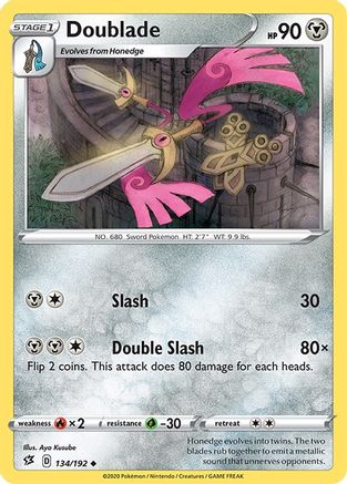 SWSH02: Rebel Clash Doublade #134