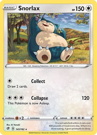 SWSH02: Rebel Clash Snorlax #141