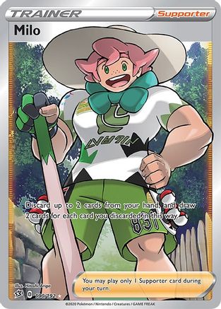 SWSH02: Rebel Clash Milo (Full Art) #190