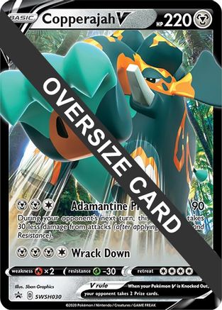 Copperajah V Oversized Promo Pokemon Jumbo Card NM SWSH030 