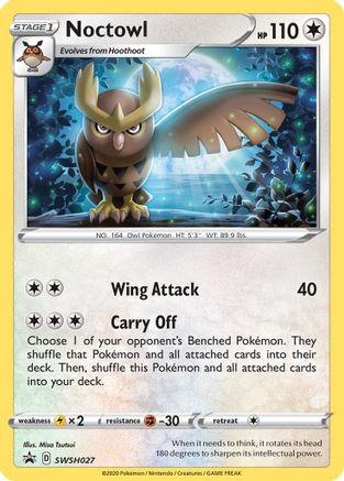 SWSH: Sword & Shield Promo Cards Noctowl #SWSH027