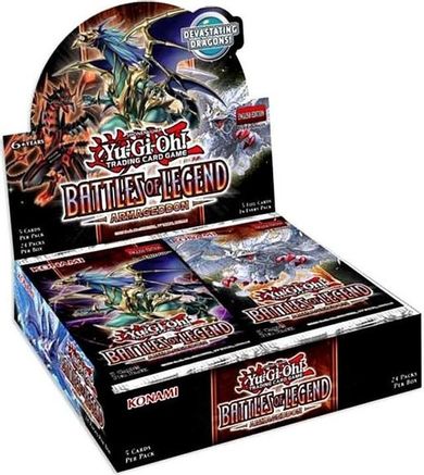 Yu-Gi-Oh Battles of Legend Armageddon Booster Box EU PRINT Rare at back 