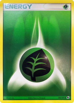 Deck Exclusives Grass Energy - 104/109 (EX Hidden Legends) #104