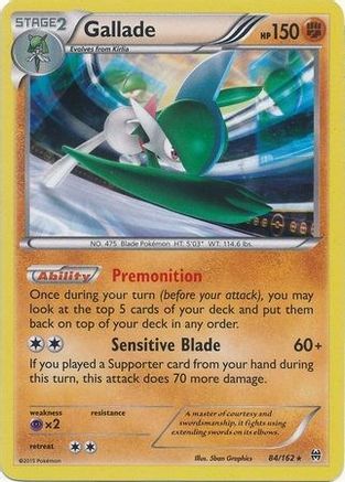 Blister Exclusives Gallade - 84/162 (Cosmos Holo) #084