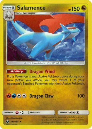 Miscellaneous Cards & Products Salamence - 106/168 (Cosmos Holo) #106