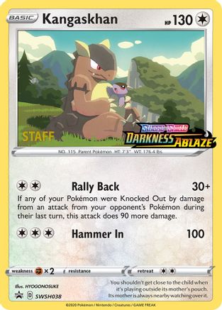 SWSH: Sword & Shield Promo Cards Kangaskhan - SWSH038 (Prerelease) [Staff] #SWSH038
