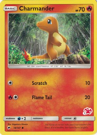 Battle Academy Charmander - 18/147 (#1 Charizard Stamped) #018