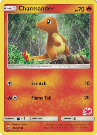 Battle Academy Charmander - 18/147 (#42 Charizard Stamped) #018