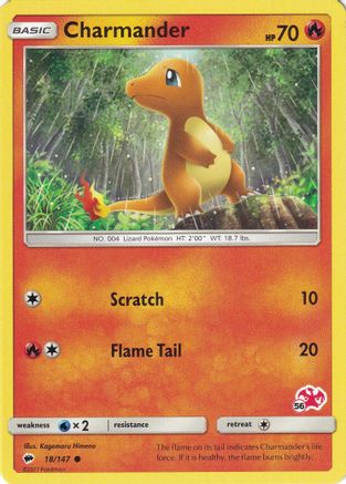 Battle Academy Charmander - 18/147 (#56 Charizard Stamped) #018
