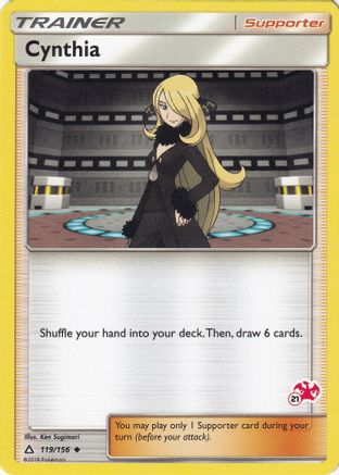 Battle Academy Cynthia - 119/156 (#21 Charizard Stamped) #119