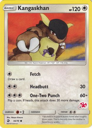Battle Academy Kangaskhan - 55/70 (#4 Charizard Stamped) #055