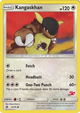 Battle Academy Kangaskhan - 55/70 (#53 Charizard Stamped) #055