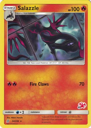 Battle Academy Salazzle - 34/236 (#23 Charizard Stamped) #034