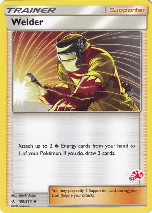 Battle Academy Welder - 189/214 (#25 Charizard Stamped) #189