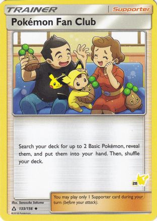 Battle Academy Pokemon Fan Club - 133/156 (#28 Pikachu Stamped) #133