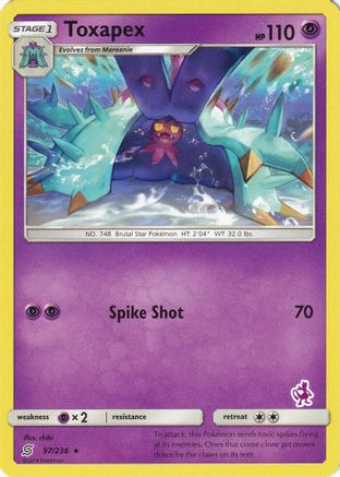 Battle Academy Toxapex - 97/236 (Mewtwo Stamped) #097