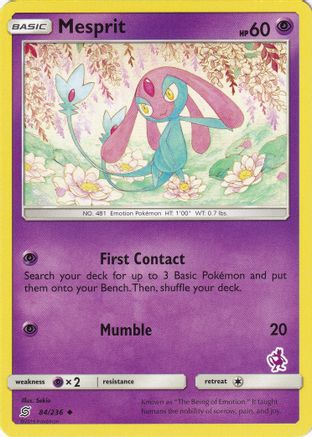 Battle Academy Mesprit - 84/236 (Mewtwo Stamped) #084