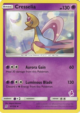 Battle Academy Cresselia - 87/236 (Mewtwo Stamped) #087