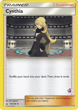 Battle Academy Cynthia - 119/156 (Mewtwo Stamped) #119