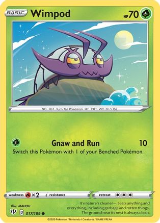 SWSH03: Darkness Ablaze Wimpod #017