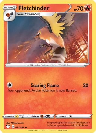 SWSH03: Darkness Ablaze Fletchinder #031