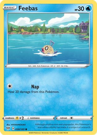 SWSH03: Darkness Ablaze Feebas #038