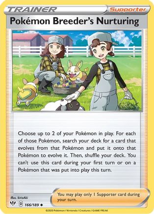 SWSH03: Darkness Ablaze Pokemon Breeder's Nurturing #166