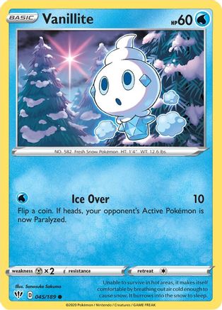 SWSH03: Darkness Ablaze Vanillite #045