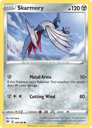 SWSH03: Darkness Ablaze Skarmory #120