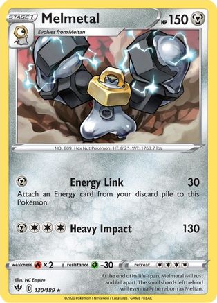 SWSH03: Darkness Ablaze Melmetal #130