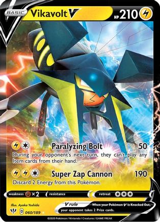 SWSH03: Darkness Ablaze Vikavolt V #060