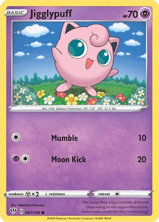 SWSH03: Darkness Ablaze Jigglypuff #067