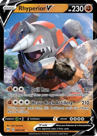 SWSH03: Darkness Ablaze Rhyperior V #095