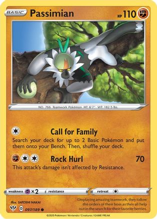 SWSH03: Darkness Ablaze Passimian #097
