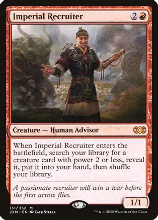 Imperial Recruiter Near Mint Normal English Magic Card Double Masters MTG TCG 