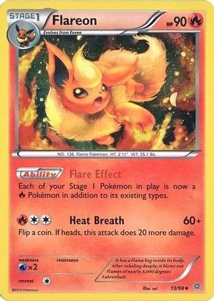 Miscellaneous Cards & Products Flareon - 13/98 (Cosmos Holo) #013