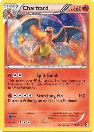Blister Exclusives Charizard - 20/149 (Cosmos Holo) #020