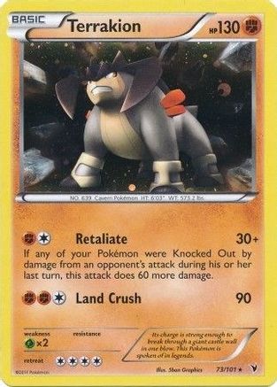 Blister Exclusives Terrakion - 73/101 (Cosmos Holo) #073