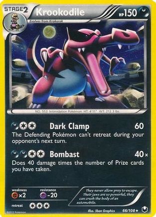 Blister Exclusives Krookodile - 66/108 (Cosmos Holo) #066