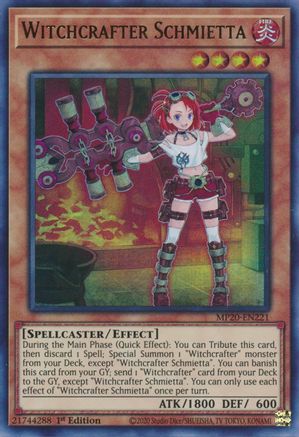 YuGiOh Witchcrafter Scroll MP20-EN230 Super Rare 1st Edition Near Mint 