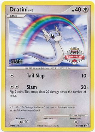 League & Championship Cards Dratini - 91/146 (City Championships) [Staff] #091
