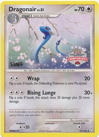 League & Championship Cards Dragonair - 52/146 (State Championships) [Staff] #52